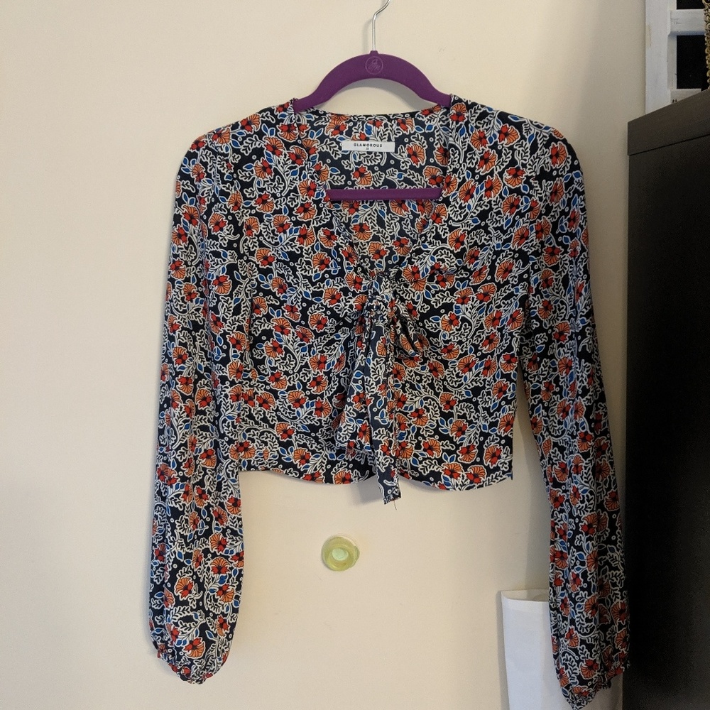 Floral crop top